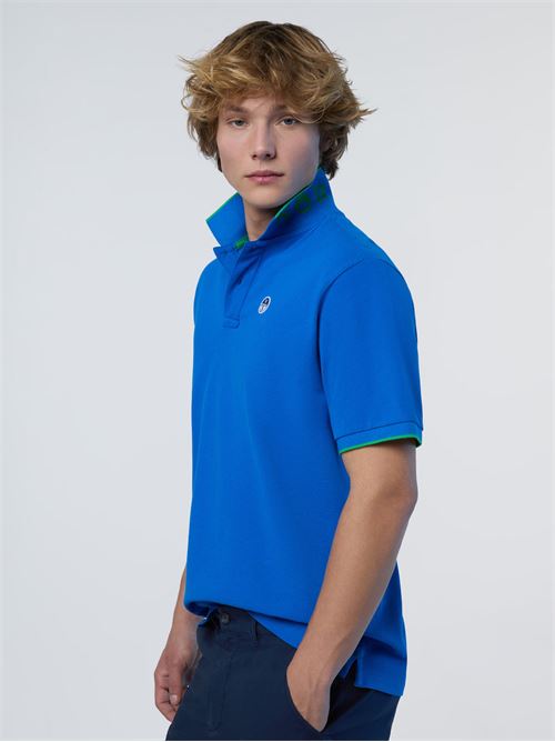 POLO SHORT SLEEVE COLLAR W/STRIPED IN CONTRAST NORTH SAILS | 692452/0760